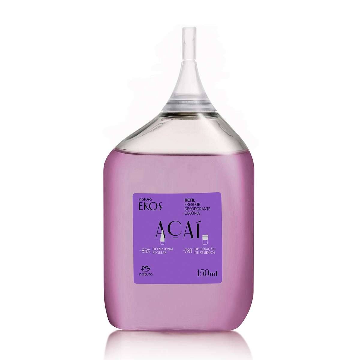 Refil Desodorante Colônia Frescor Feminino Açaí Ekos